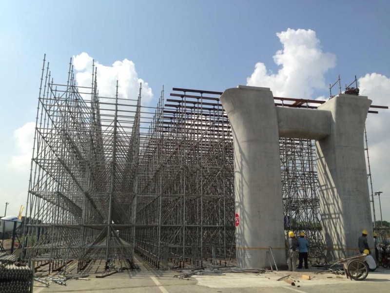 高架橋腳手架拆除施工步驟？